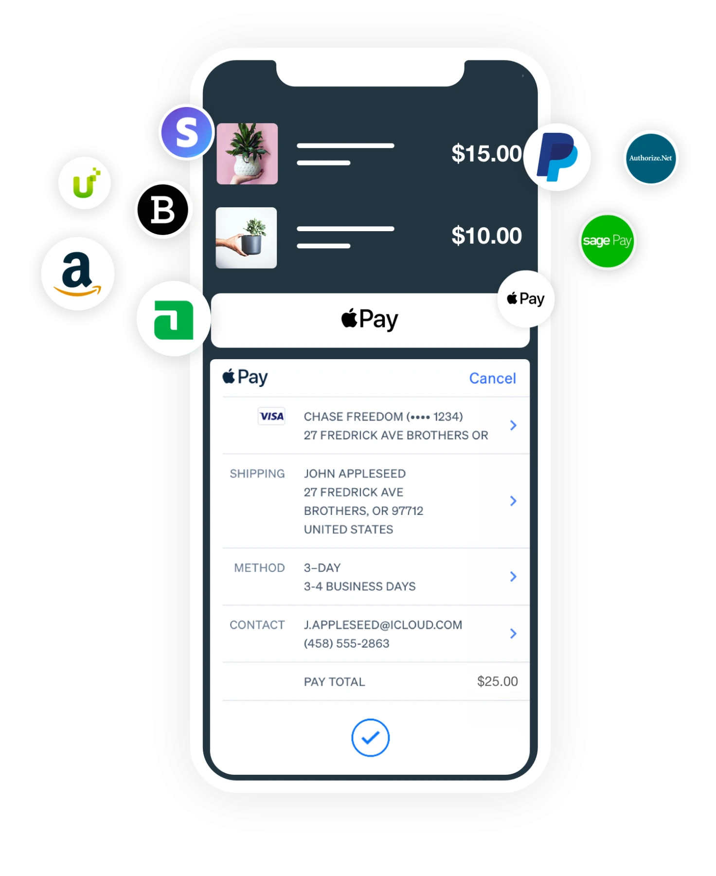 Accept payments instantly from 45+ methods 